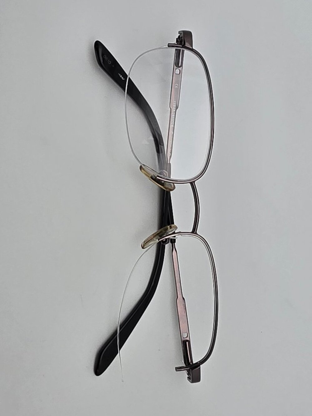 Harley Davidson HD255 Gunmetal Semi Rimless Eyeglasses Frame w Flexhinge & Case - Picture 12 of 16